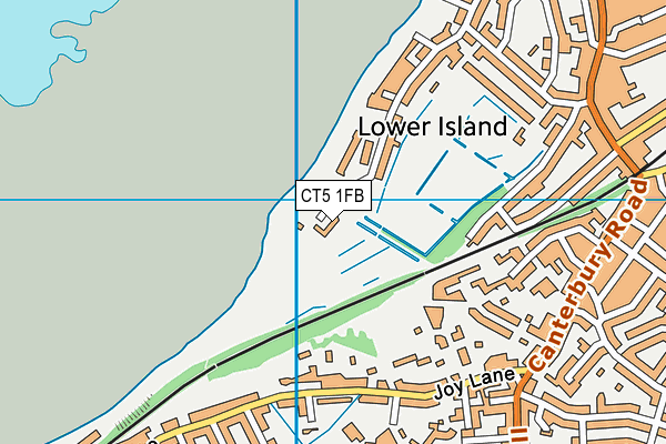 CT5 1FB map - OS VectorMap District (Ordnance Survey)