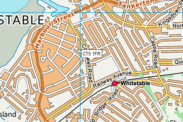 CT5 1FR map - OS VectorMap District (Ordnance Survey)