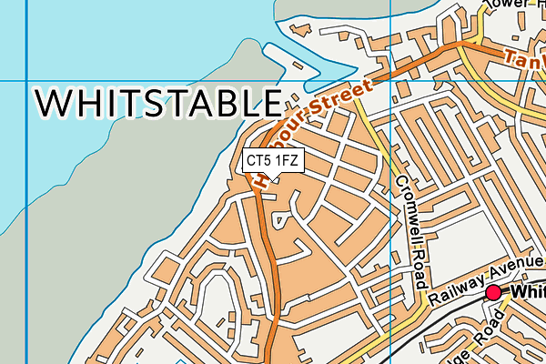 CT5 1FZ map - OS VectorMap District (Ordnance Survey)