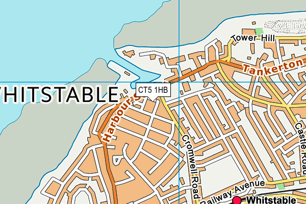 CT5 1HB map - OS VectorMap District (Ordnance Survey)