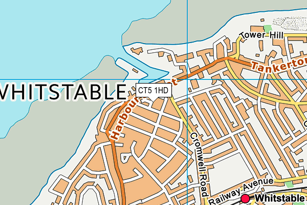 CT5 1HD map - OS VectorMap District (Ordnance Survey)