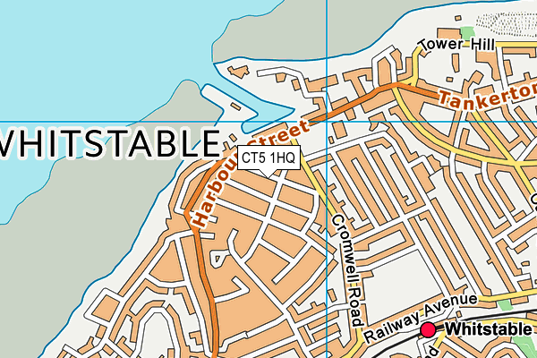 CT5 1HQ map - OS VectorMap District (Ordnance Survey)