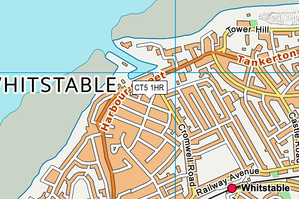 CT5 1HR map - OS VectorMap District (Ordnance Survey)