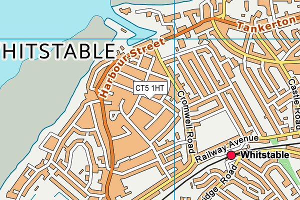CT5 1HT map - OS VectorMap District (Ordnance Survey)
