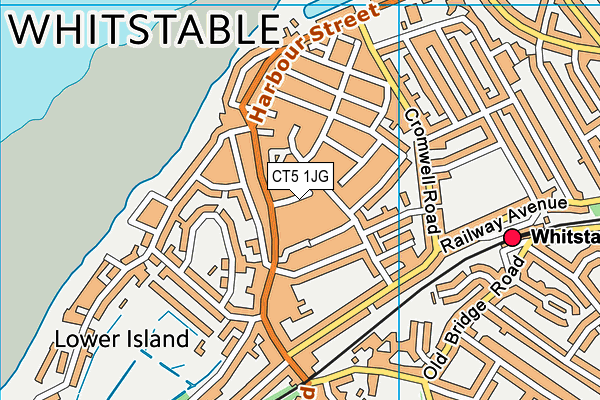 CT5 1JG map - OS VectorMap District (Ordnance Survey)
