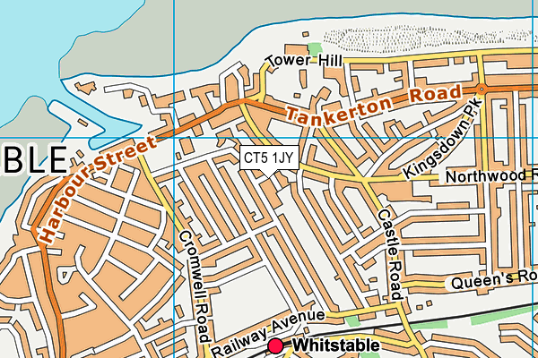 CT5 1JY map - OS VectorMap District (Ordnance Survey)