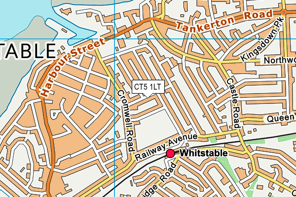 CT5 1LT map - OS VectorMap District (Ordnance Survey)