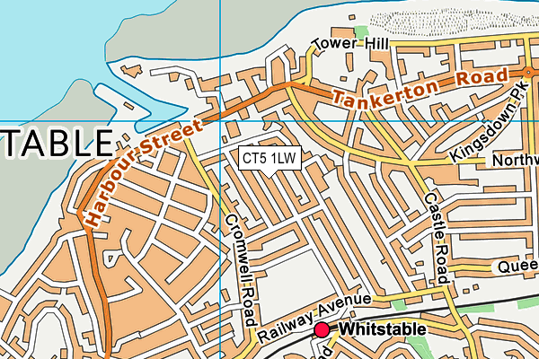CT5 1LW map - OS VectorMap District (Ordnance Survey)