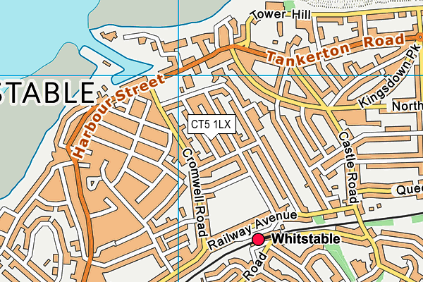 CT5 1LX map - OS VectorMap District (Ordnance Survey)