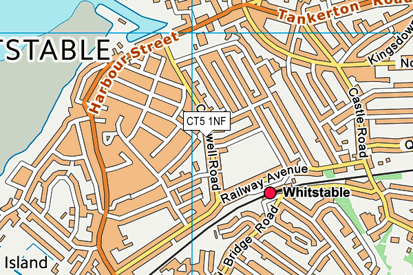 CT5 1NF map - OS VectorMap District (Ordnance Survey)