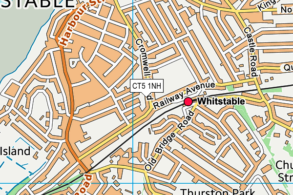 CT5 1NH map - OS VectorMap District (Ordnance Survey)