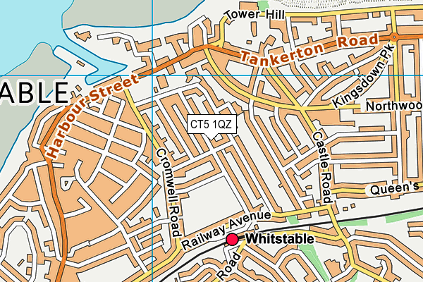 CT5 1QZ map - OS VectorMap District (Ordnance Survey)