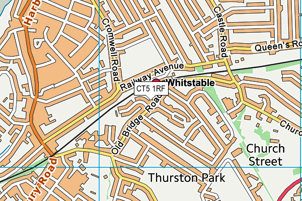 CT5 1RF map - OS VectorMap District (Ordnance Survey)