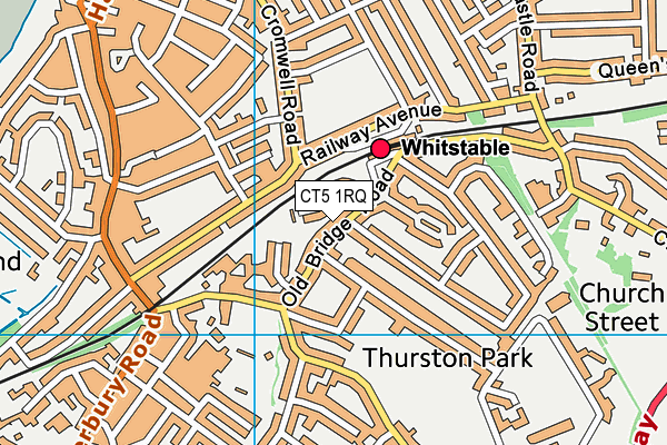 CT5 1RQ map - OS VectorMap District (Ordnance Survey)