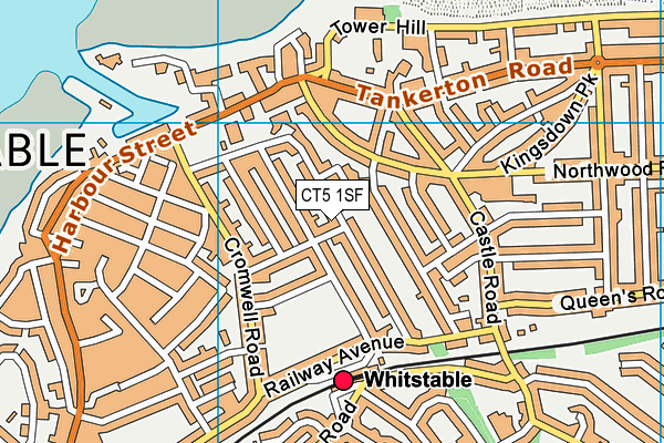 CT5 1SF map - OS VectorMap District (Ordnance Survey)