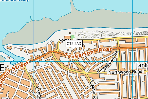 CT5 2AD map - OS VectorMap District (Ordnance Survey)