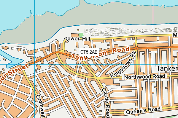 CT5 2AE map - OS VectorMap District (Ordnance Survey)