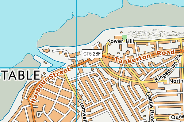 CT5 2BF map - OS VectorMap District (Ordnance Survey)