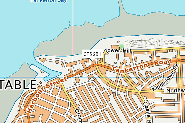 CT5 2BH map - OS VectorMap District (Ordnance Survey)