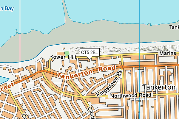 CT5 2BL map - OS VectorMap District (Ordnance Survey)