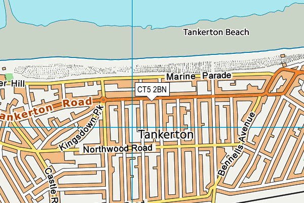 CT5 2BN map - OS VectorMap District (Ordnance Survey)