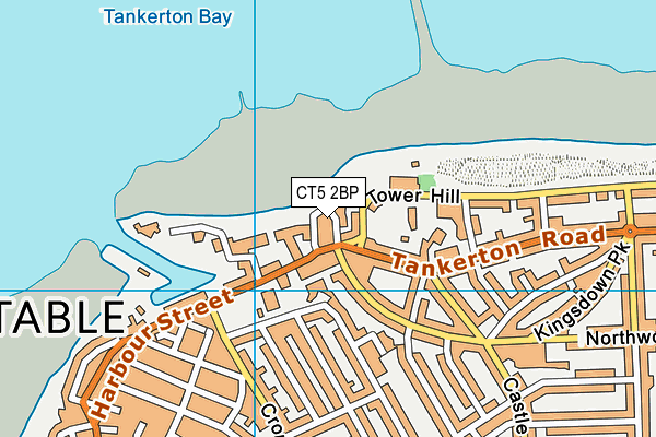 CT5 2BP map - OS VectorMap District (Ordnance Survey)