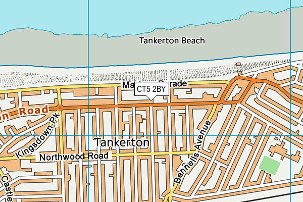 CT5 2BY map - OS VectorMap District (Ordnance Survey)