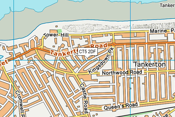 CT5 2DF map - OS VectorMap District (Ordnance Survey)