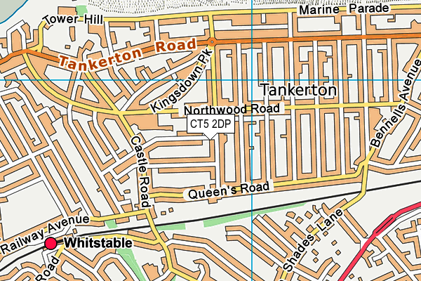 CT5 2DP map - OS VectorMap District (Ordnance Survey)