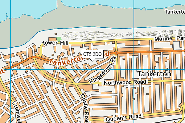 CT5 2DQ map - OS VectorMap District (Ordnance Survey)