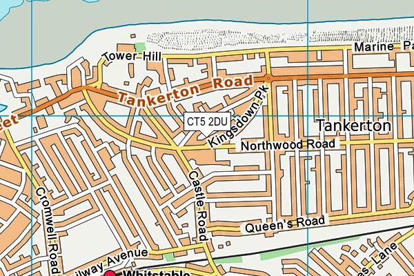 CT5 2DU map - OS VectorMap District (Ordnance Survey)