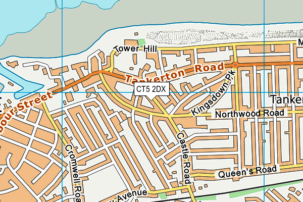 CT5 2DX map - OS VectorMap District (Ordnance Survey)