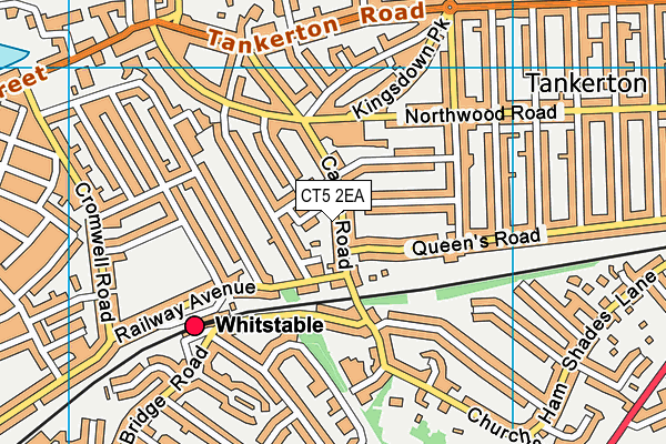 CT5 2EA map - OS VectorMap District (Ordnance Survey)