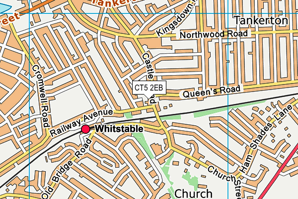 CT5 2EB map - OS VectorMap District (Ordnance Survey)