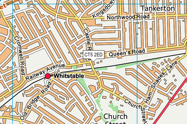 CT5 2ED map - OS VectorMap District (Ordnance Survey)