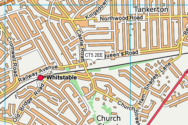 CT5 2EE map - OS VectorMap District (Ordnance Survey)