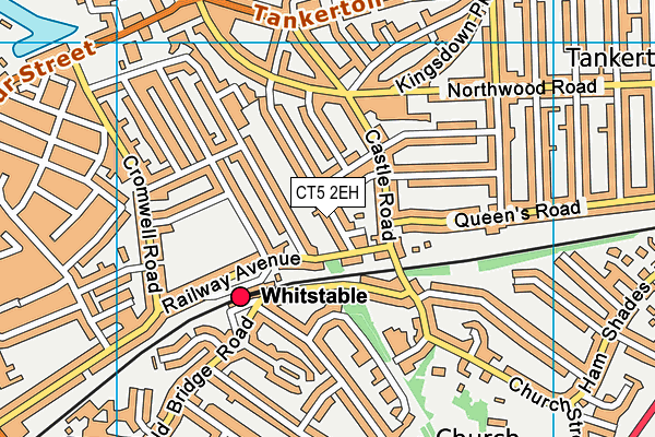 CT5 2EH map - OS VectorMap District (Ordnance Survey)