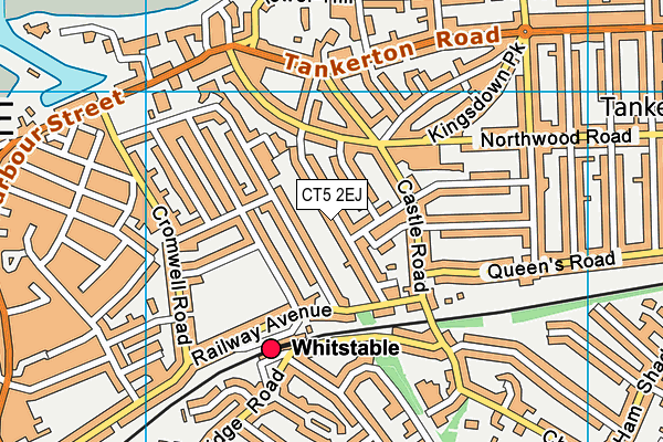 CT5 2EJ map - OS VectorMap District (Ordnance Survey)