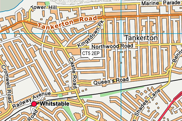 CT5 2EP map - OS VectorMap District (Ordnance Survey)