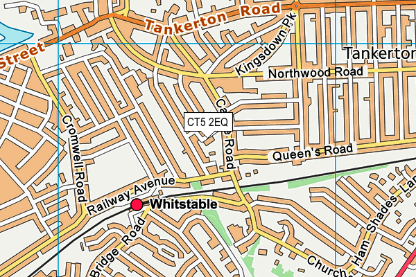 CT5 2EQ map - OS VectorMap District (Ordnance Survey)