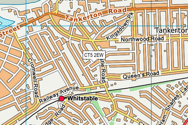 CT5 2EW map - OS VectorMap District (Ordnance Survey)