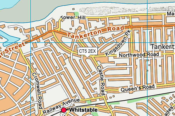 CT5 2EX map - OS VectorMap District (Ordnance Survey)