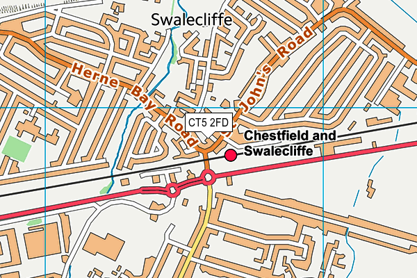 CT5 2FD map - OS VectorMap District (Ordnance Survey)