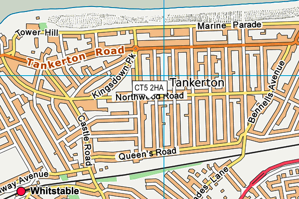 CT5 2HA map - OS VectorMap District (Ordnance Survey)