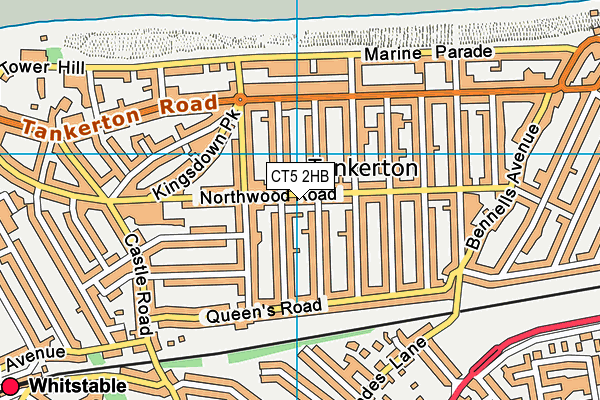 CT5 2HB map - OS VectorMap District (Ordnance Survey)