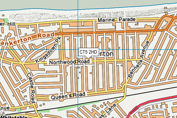 CT5 2HD map - OS VectorMap District (Ordnance Survey)