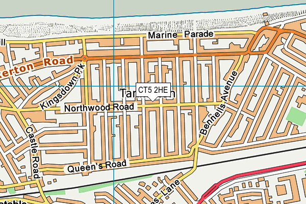 CT5 2HE map - OS VectorMap District (Ordnance Survey)