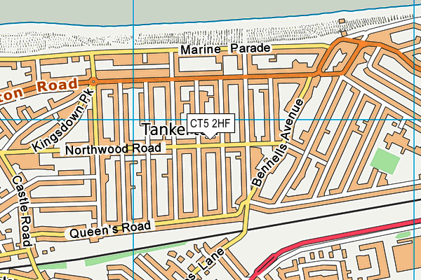 CT5 2HF map - OS VectorMap District (Ordnance Survey)