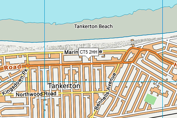 CT5 2HH map - OS VectorMap District (Ordnance Survey)