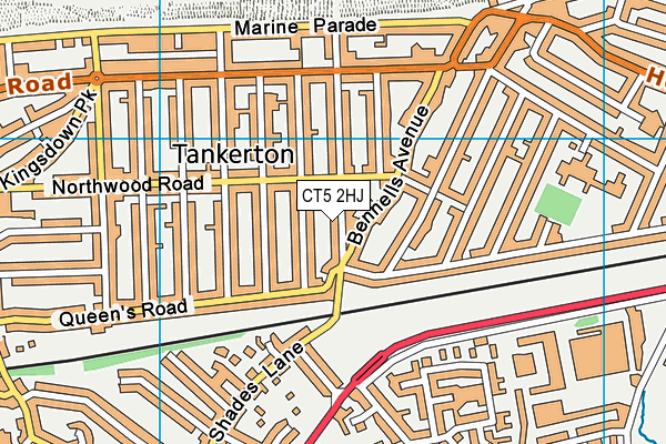 CT5 2HJ map - OS VectorMap District (Ordnance Survey)
